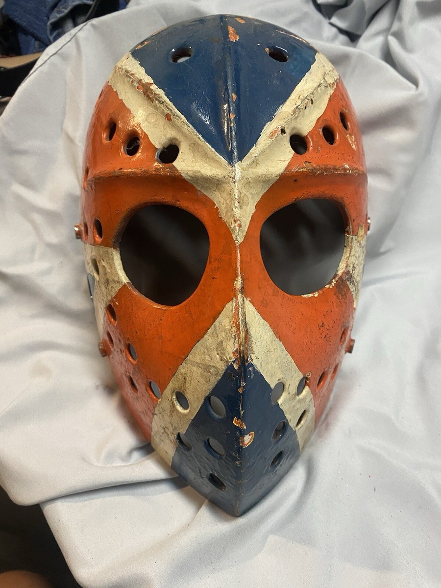 Vintage 1970s Fibrosport F-204 Jacques Plante Goalie Mask- No
