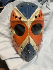 Vintage 1970s Fibrosport F-204 Jacques Plante Goalie Mask- No Backplate/Straps