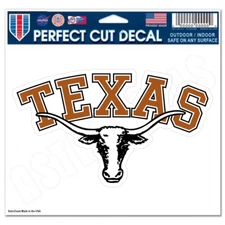 Texas Longhorns Logo NCAA College Vinyl Sticker Decal *Size: 3"-12"*
