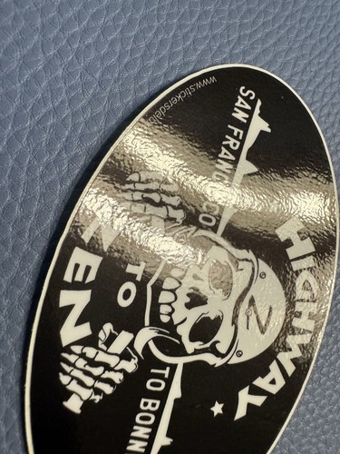 Rare Glossy Sticker Highway To Zen San Francisco To Bonneville Motorcycle - Picture 4 of 7