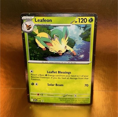 Pokémon Leafeon 170 Sv: Scarlet & Violet Promo Cosmos Holo 120 HP Card English
