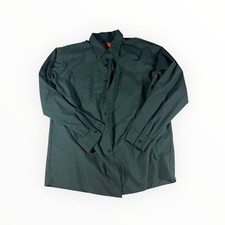 Red Kap Long Sleeve Work Shirt Men's Collared Button-Up Two Chest Pockets XXL