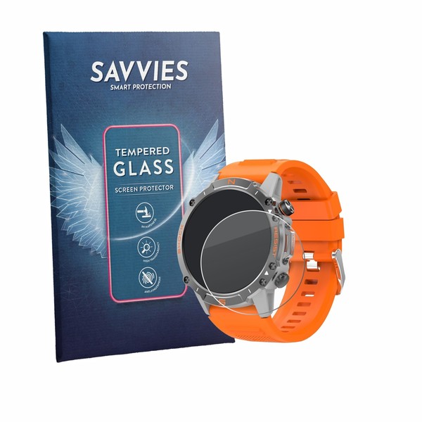 "Savvies Schutzglas FüR Walkerfit M6 Ultra 1.43\" Echt Glas Panzer Display"-image