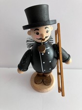 5.5" Vintage Zeidler art du bois ramoneur fumeur/brûleur d'encens