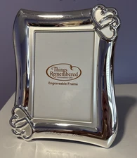 Things Remembered Engravable Silver Frame Hearts Monogrammed 40th Diana & Jim