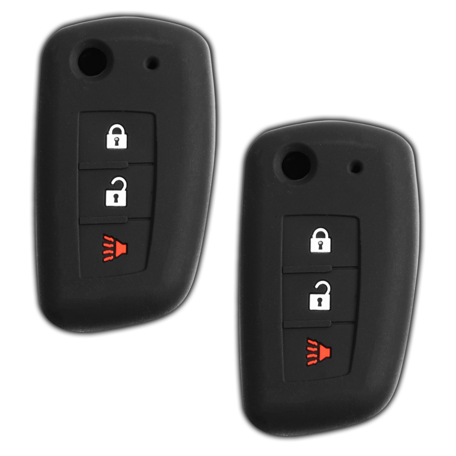 2 Key Fob Remote Skin Shell Case Cover Replacement for Nissan CWTWB1G767