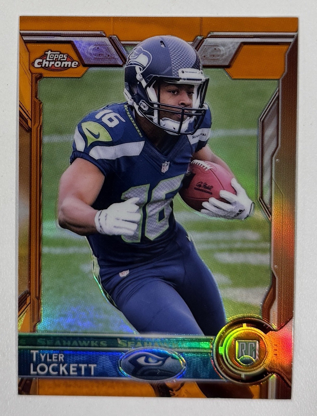 Tyler Lockett 2015 Topps Chrome Orange Refractor Rookie #178 RC MINT