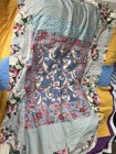 Vintage HAND STITCHED FLOUR SACK Quilt - Colorful, Good Condition — photo 9