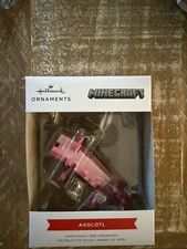 2023 Hallmark Ornament Tree Minecraft Pink Axolotl Video Game