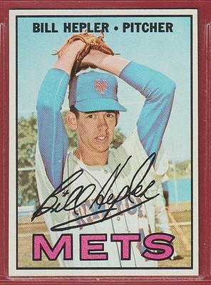1967 Topps #144 Bill Hepler - New York Mets - Set Break - 910   