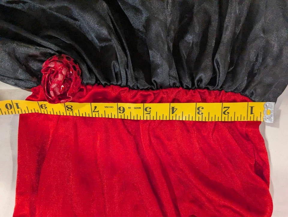 Хэллоуин девочек фламенко платье костюм размер M (8-10) красный черный - Изображение 4 из 4