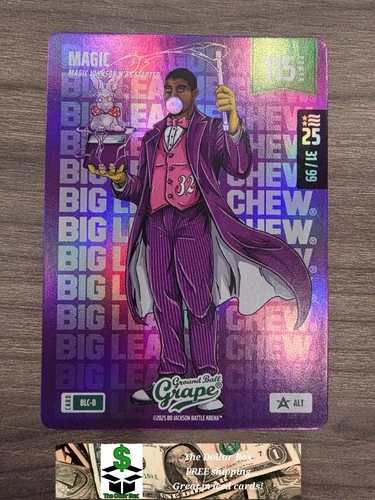 MAGIC JOHNSON Bo Jackson Battle Arena NSCC Big League /99 GRAPE BLC-8 ALT SSP