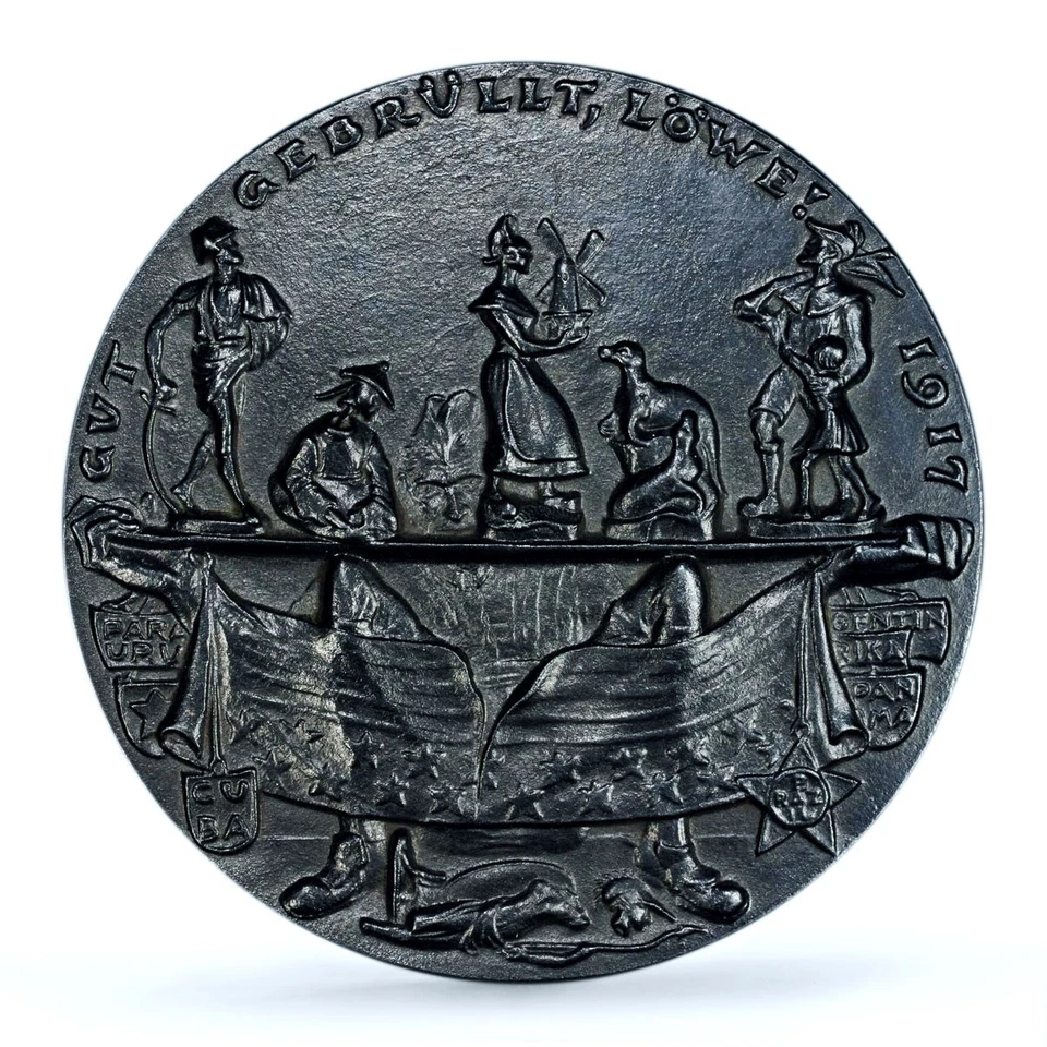 Germany Empire WWI Russia Falling Out Kienast-198 MS 63 PCGS iron medal 1917 - Image 2 of 4