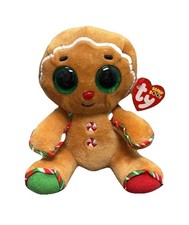 NEW! 2025 Ty Beanie BOOS Christmas/Holiday SNAPS Gingerbread Man 6"