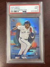 2025 Topps Finest - Uncommon Leo Jimenez #159 Sky Blue Refractor /250 (RC)