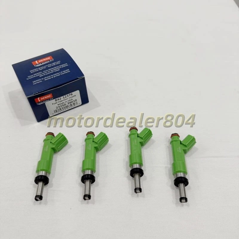 4x Inyectores de combustible Denso genuinos OEM para Toyota Camry RAV4 Highlander 23250-36010 Foto 4 de 4