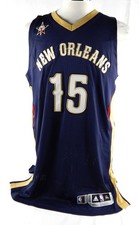 2015-16 New Orleans Pelicans Alonzo Gee #15 Game Issued Navy Jersey ASG P XL 8