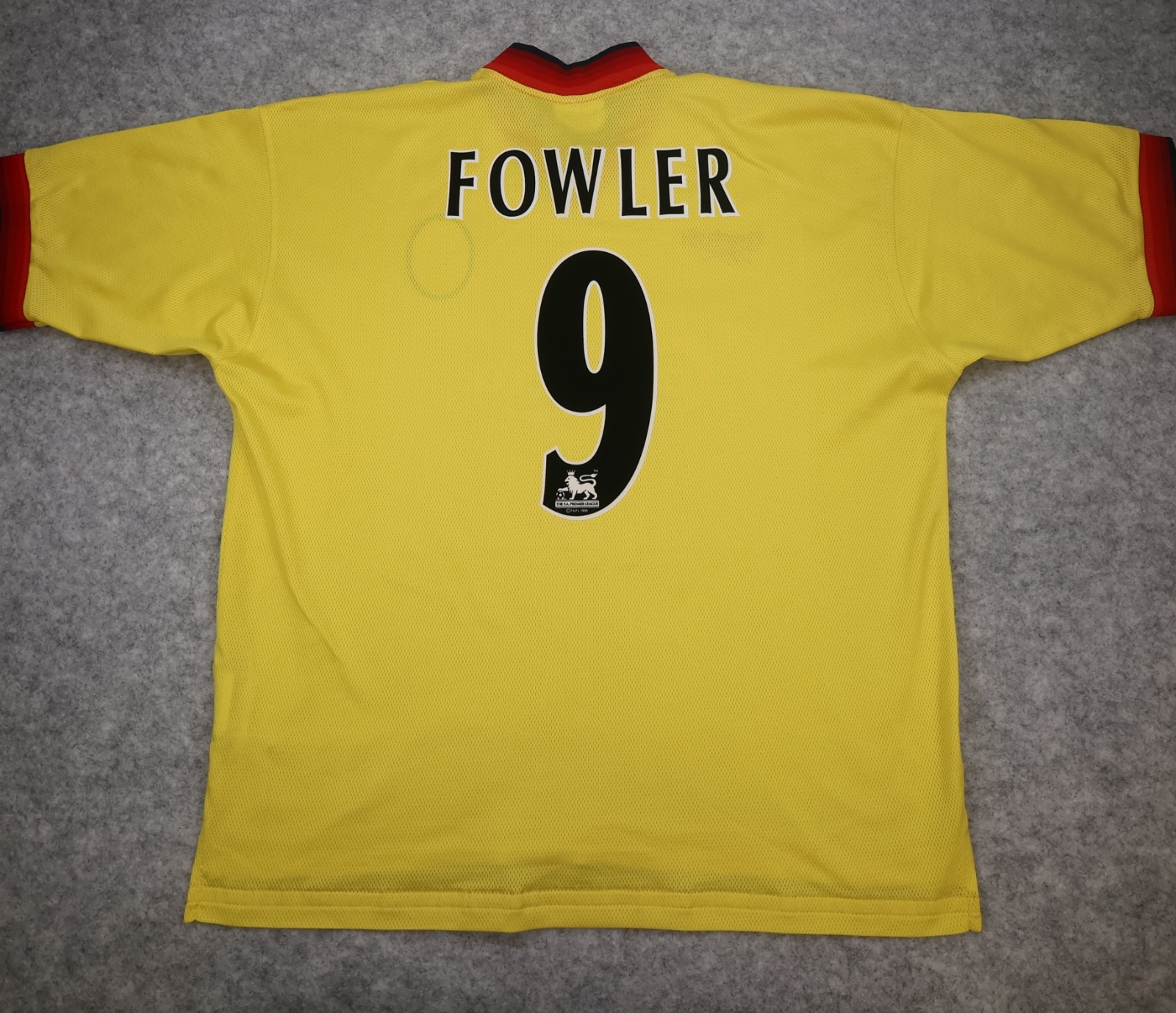 Vintage Liverpool Shirt 2XL Yellow Away Kit 1997 1999 Reebok Jersey 46/48 Fowler