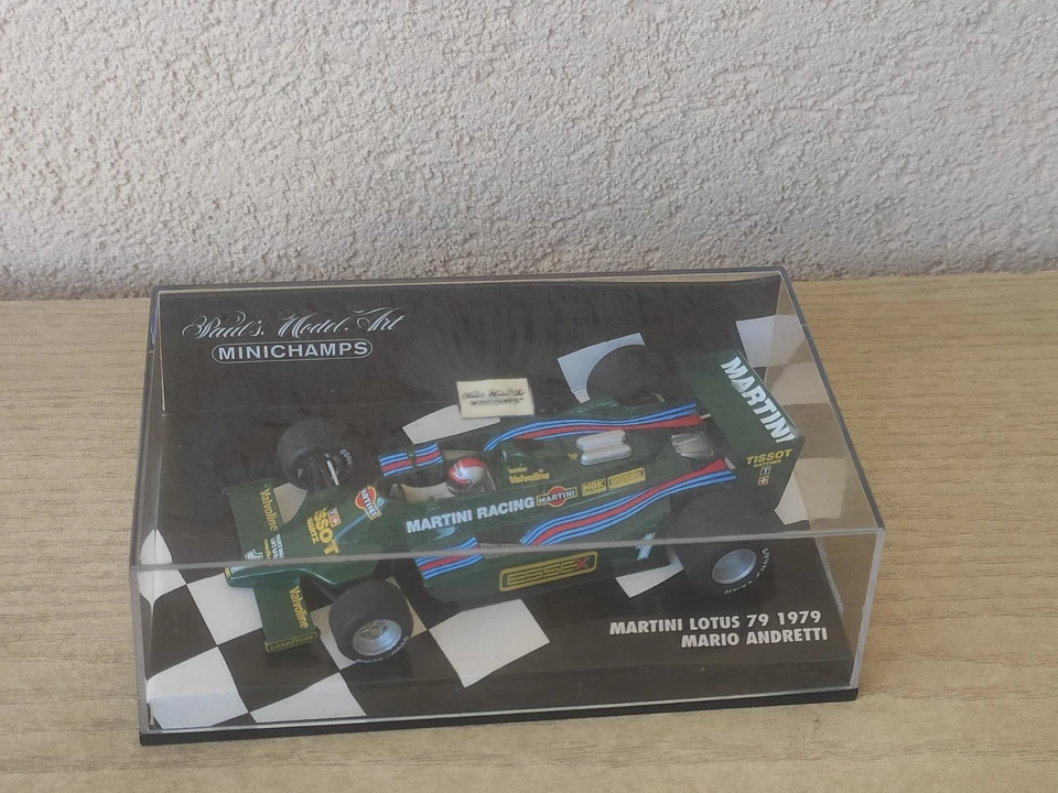 Martini Lotus 79 1979 Mario Andretti Modellino Formula 1 1/43 Minichamps - Immagine 3 di 4