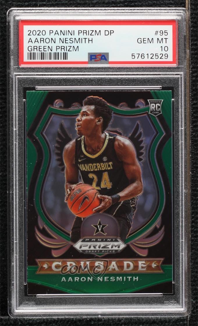 2020 Panini PANINI PRIZM DRAFT PICKS Green Prizm #55 Aaron Nesmith front