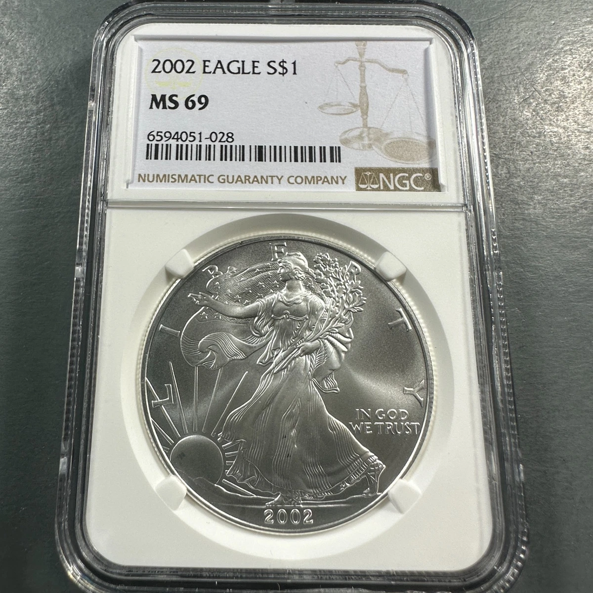 American Eagle MS 69 Graded 2002 Silver Bullion Coins for sale | eBay