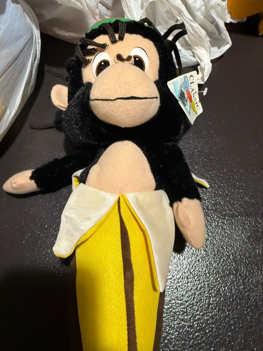 Classic Toy Co Rasta Monkey with dreads in a Banana plush | eBay
