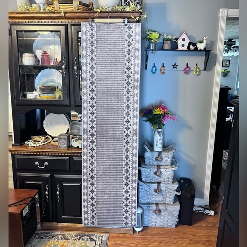 Floor Runner NEW. Color is shades of Gray and White.