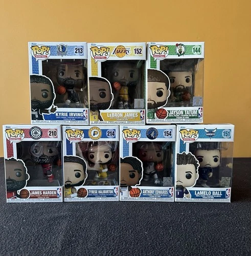 FUNKO POP! VINYL: LOT OF 7 NBA FUNKO POPS!