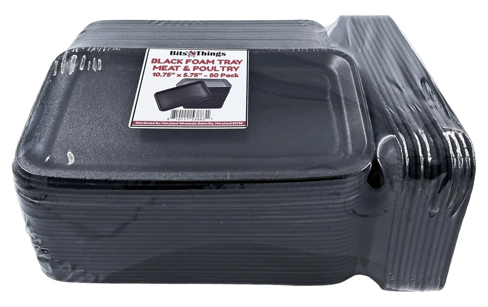 Foam Meat Trays | Disposable Standard Supermarket Meat Poultry Frozen Food Tr... - Image 3 of 4