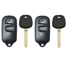 2 Replacement for Toyota Highlander 2001 2002 2003 Remote Keyless Car Fob + Key