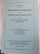 Vintage 1954 Nbfu No 45 Rubber Tire Foam Sponge Rubber Protection Standard Vintage 1954 Nbfu No 45 Rubber Tire Foam Sponge Rubber Protection Standard