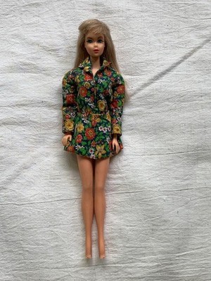 Vintage 1966 Japan TNT Barbie Doll Light Brown Hair Real Eyelashes
