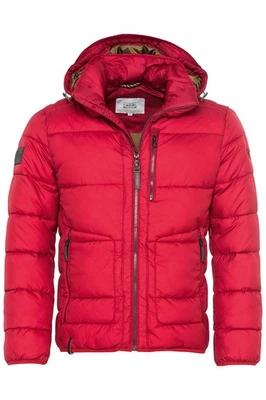 Camel Active Steppjacke, Winterjacke, Größe 50, wattiert, Kapuze abnehmbar, rot - Bild 1 von 3