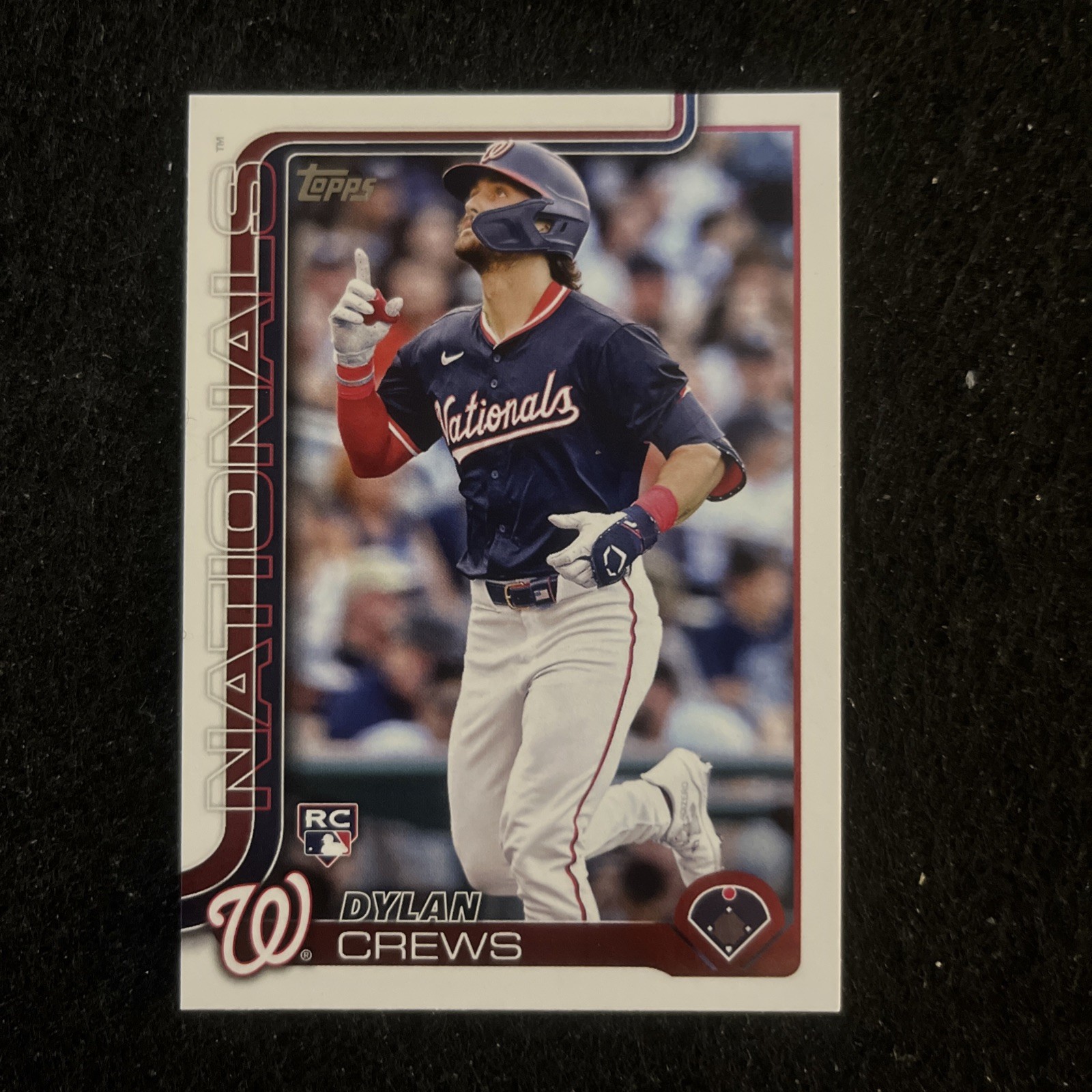 2025 Topps Series 1 Dylan Crews RC Rookie # 74 Nationals