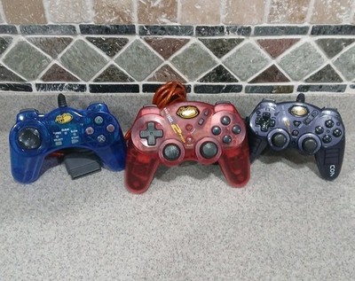 Mad Catz Dual Force 2 Pro Controller Lot Wired Controllers Playstation 2 PS2 