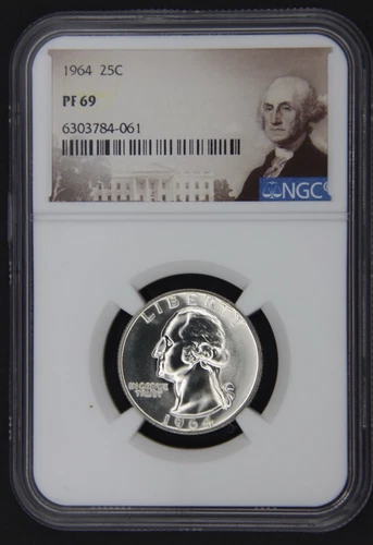1964 Washington Silver Quarter Proof PF69 NGC *SHIPS FREE* Portrait Label