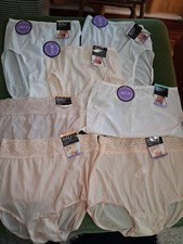 7 Pair Bali Skimp Skamp Panties Lace High Rise Sz 6-8 New With Tags