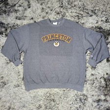 Princeton Tigers Sweatshirt Mens 3XL Gray NCAA College Champion Fleece Pullover