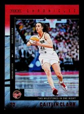 2025 Panini Caitlin Clark Chronicled No. 3 Red Holo