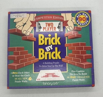Binary Arts Brick by Brick Competition Edition Brain Teaser Plastic Red