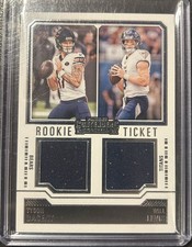 2023 Panini Contenders - Rookie Ticket Dual Swatches Will Levis, Tyson Bagent...