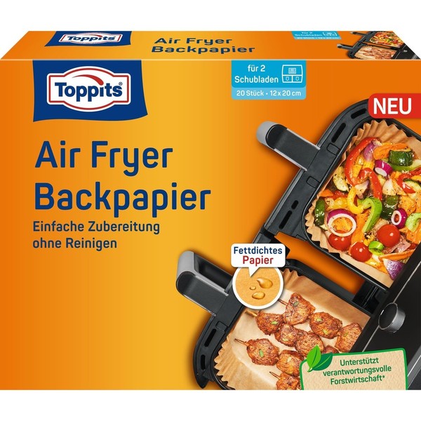 Toppits Backpapier Air Fryer 12X20Cm (20 StüCk) #1906858-image