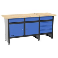 GüDe Werkbank Werktisch Arbeitstisch Gw 6/2 Xl Bis 300 Kg Belastbar 170 Cm