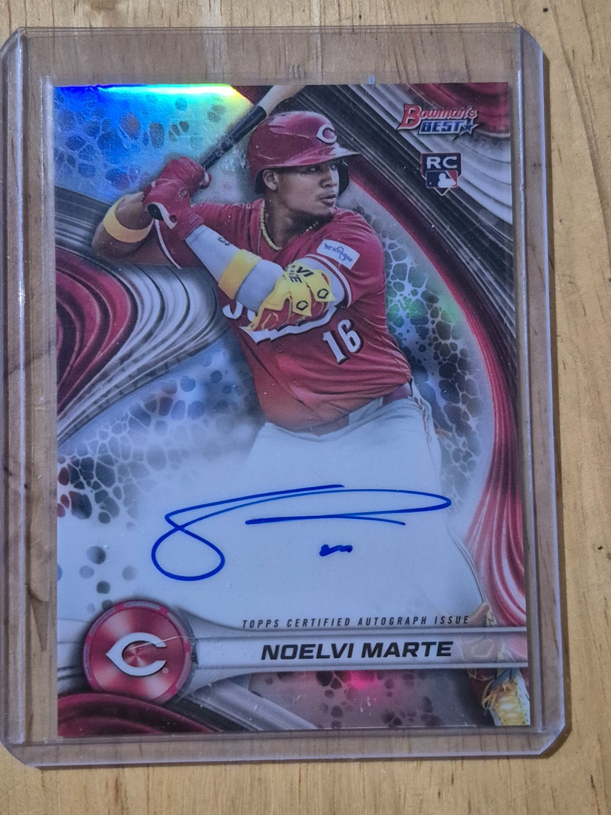 2024 Bowman's Best Noelvi Marte Auto RC Rookie #B24-NM Reds