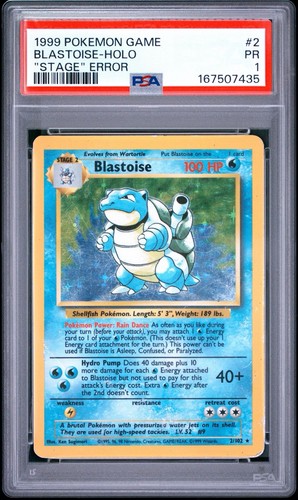 Blastoise graded PSA 1 for sale on eBay