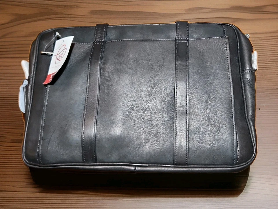 Pasta de computador de couro Piel, preta, tamanho único - Imagem 3 de 4