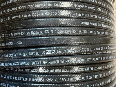 NvENT Raychem Parallel Self Regulating Heating Cable 10BTV1-CT 120V By The Foot
