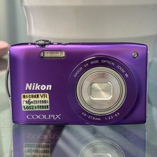 Nikon COOLPIX S3300 16.0 MP Excellent 5 Compact Digital Camera Purple Eniglish
