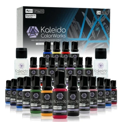 Kaleido Wasserbasiertes Acryl-Airbrush-Farbkit 24 Mecha Color Set - Bild 1 von 4