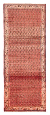 4'2'' x 10'11'' Traditional Vintage Hand Knotted Oriental Carpet Wool Area Rug